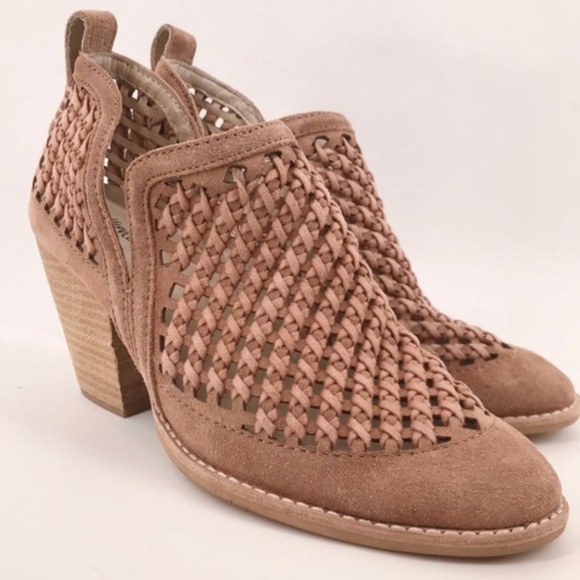 Jeffrey Campbell Shoes - Jeffrey Campbell Pink Suede Woven Bootie Size 8